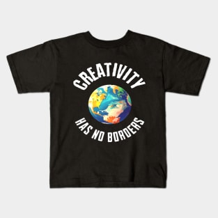 Creativity Has No Borders Kids T-Shirt